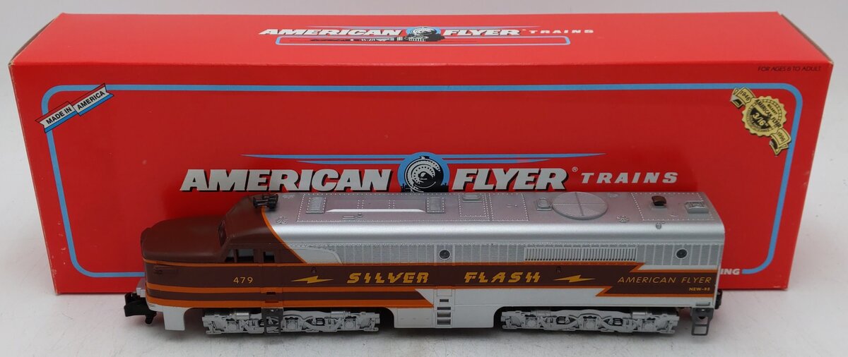 American Flyer 6-48129 S Silver Flash Alco PA1 Dummy Diesel Locomotive VG/Box