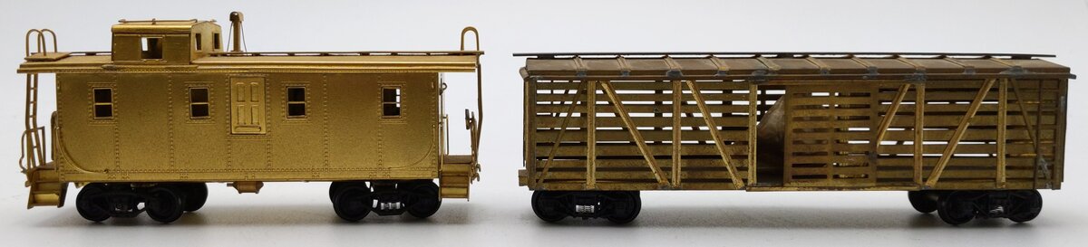 HO Scale BRASS Assorted Freight Cars [2] VG
