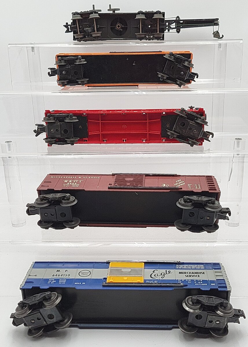 Lionel & Other O Vintage Freight Cars: 5590, 6477, 63521, 6464, 6464150 [5] EX