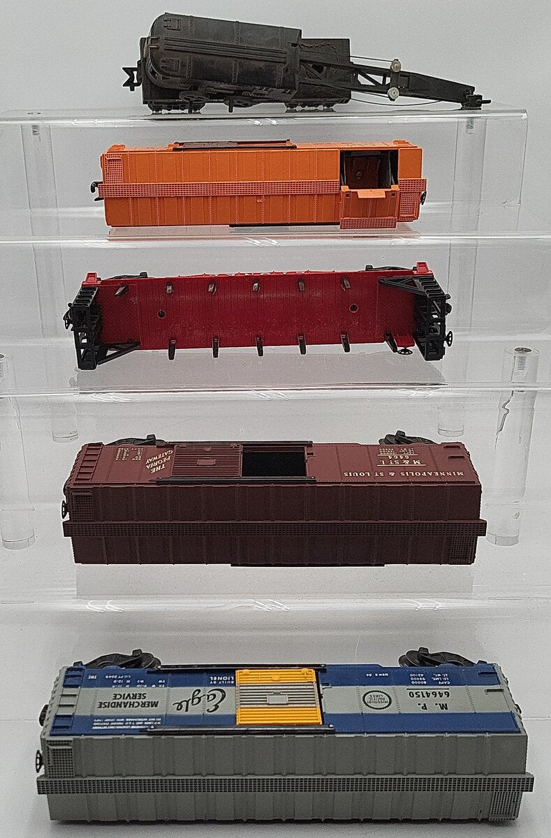 Lionel & Other O Vintage Freight Cars: 5590, 6477, 63521, 6464, 6464150 [5] EX