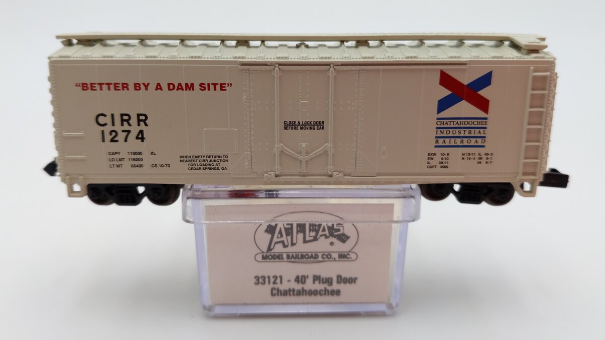 Atlas 33121 N Scale Chattahoochee Industrial 40' Plug Door Reefer #1274 LN/Box
