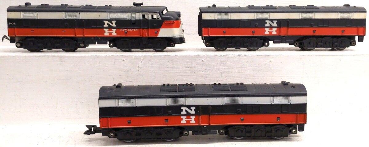 Marx 2002 Vintage O Gauge New Haven ABB Diesel Locomotive Set VG