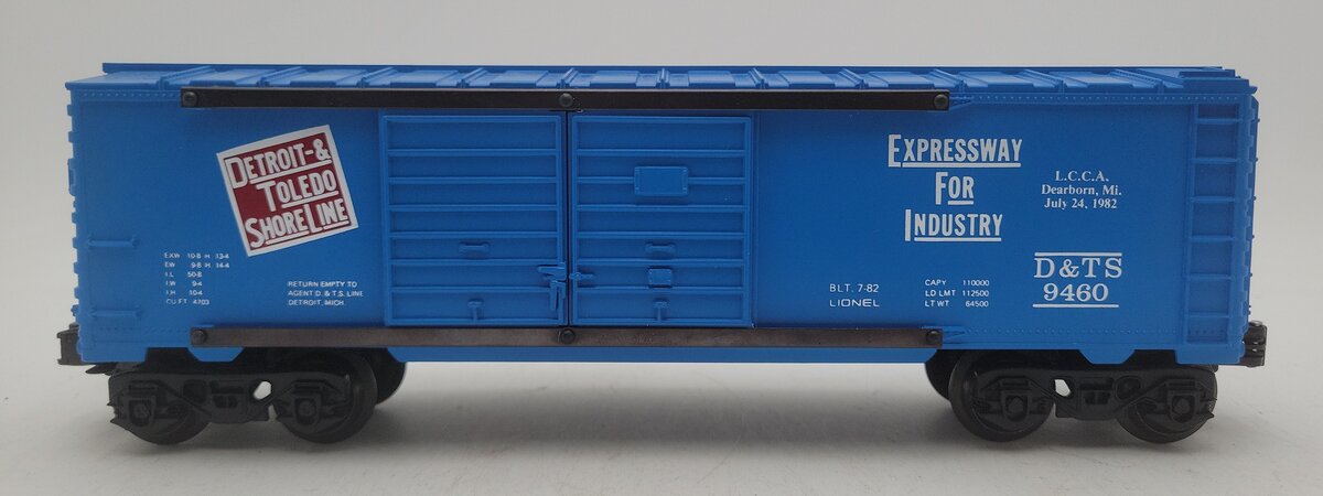 Lionel 6-9460 O Gauge LCCA Detroit & Toledo Shore Line Double Door Boxcar EX/Box