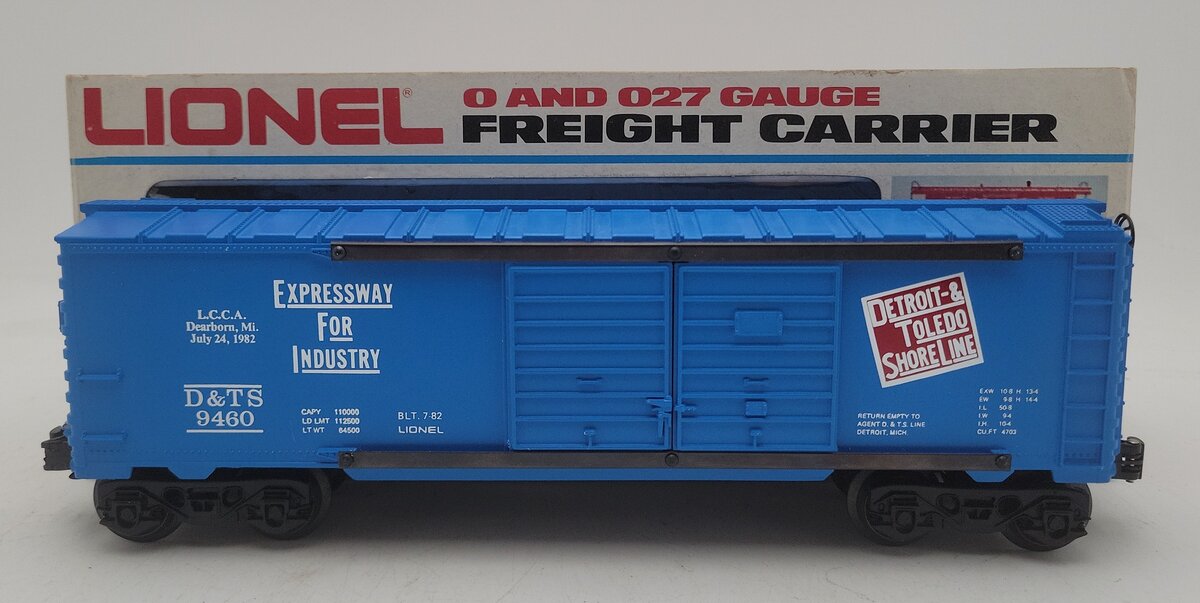 Lionel 6-9460 O Gauge LCCA Detroit & Toledo Shore Line Double Door Boxcar EX/Box