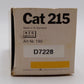 NZG Modelle 1:48 Scale Diecast Caterpillar CAT 215 Excavator EX/Box