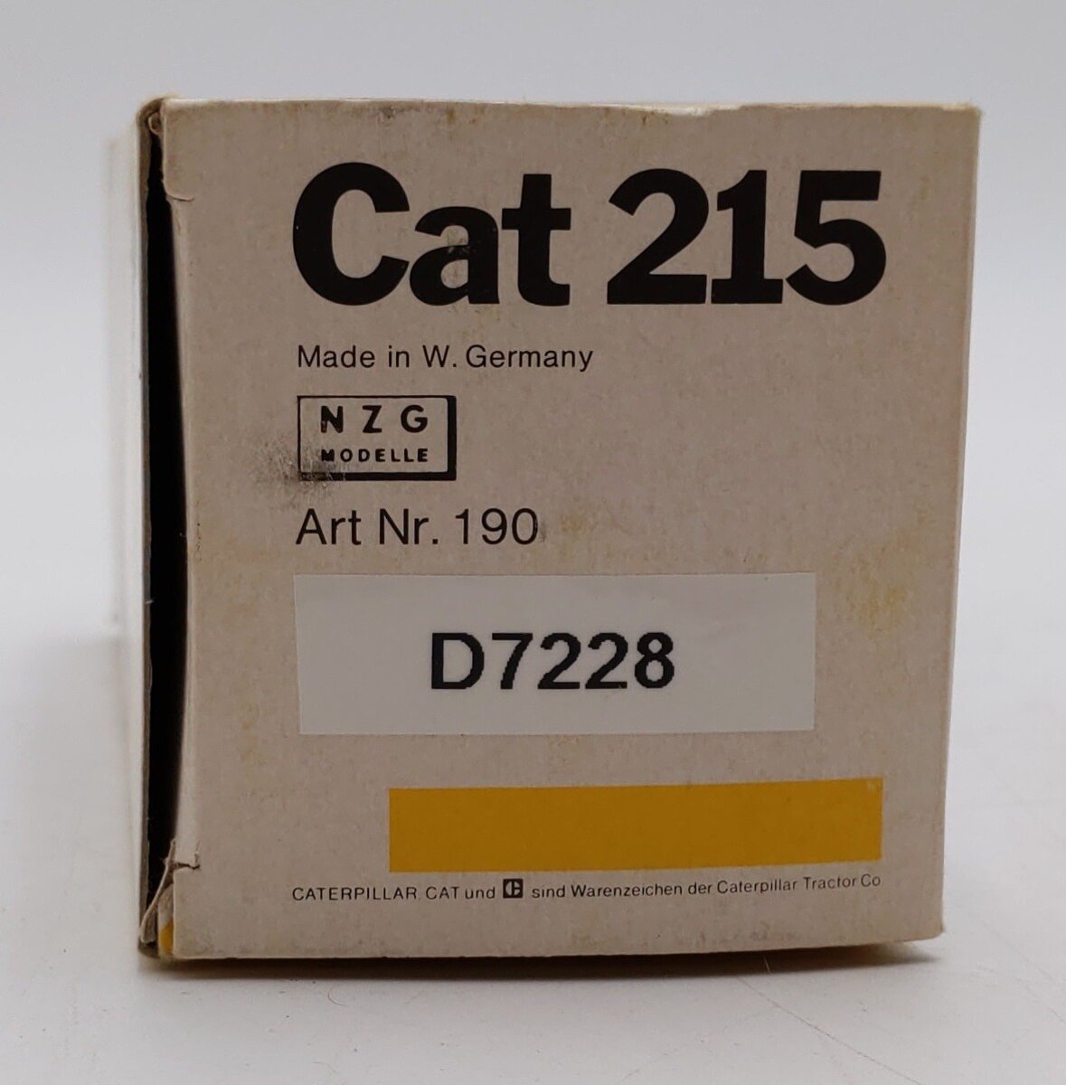NZG Modelle 1:48 Scale Diecast Caterpillar CAT 215 Excavator EX/Box