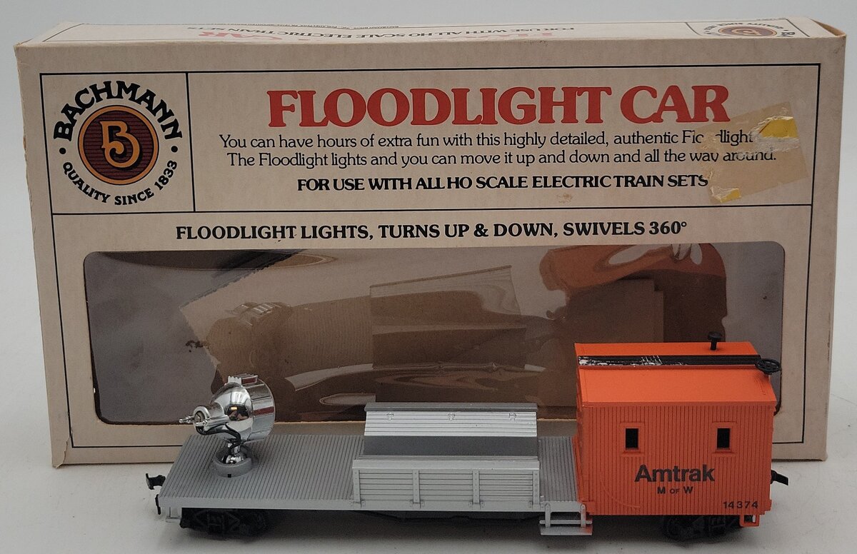 Bachmann 1440 HO Amtrak Floodlight Car Kit EX/Box