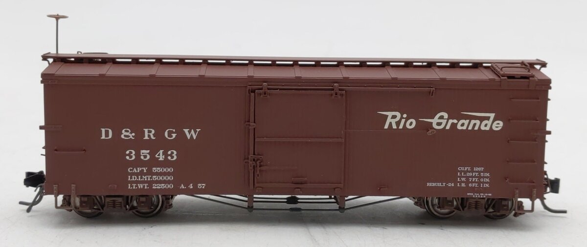Blackstone Models 340115 HOn3 DRGW 3000 Series 30' Boxcar #3543 EX/Box
