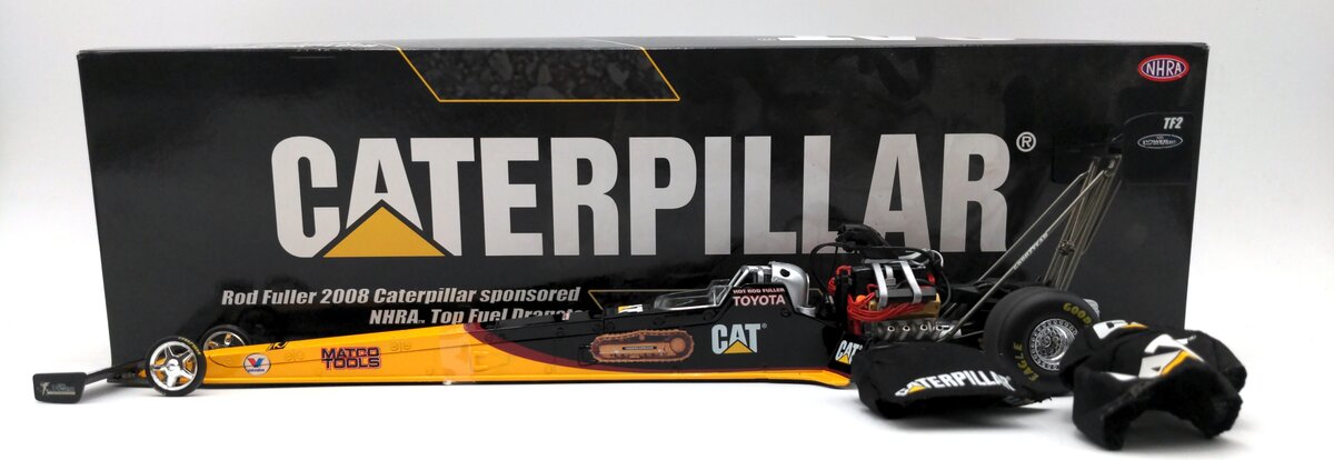Ertl CP18924P 1:24 Diecast Rod Fuller 2008 CAT Sponsored NHRA Top Fuel Dragster NIB