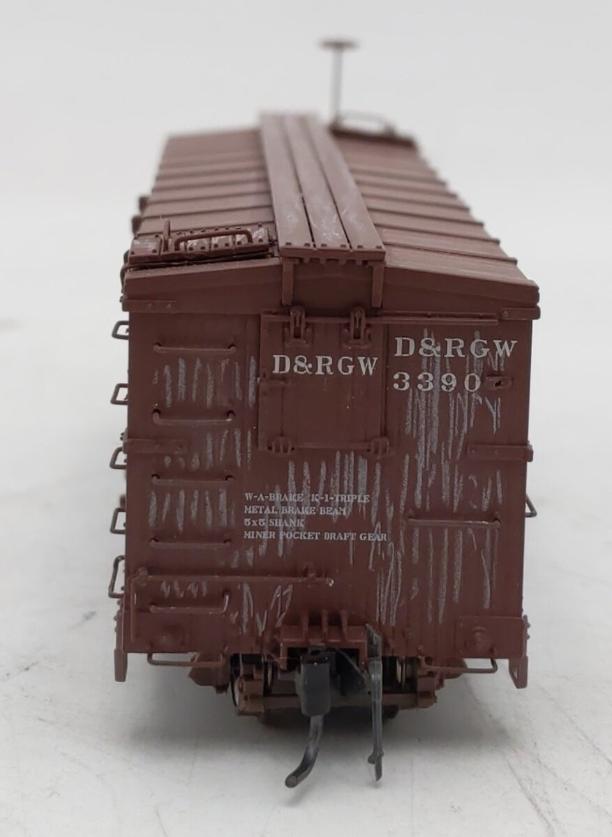 Blackstone Models B340113 HOn3 Custom DRGW 3000 Series 30' Boxcar #3390 EX/Box