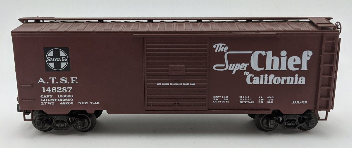Weaver 146287 O Scale Santa Fe Super Chief Boxcar #146287 VG