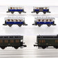 Fleischmann N Scale Assorted Passenger Cars: 8053, 8054, 5757, 8758 [6] EX