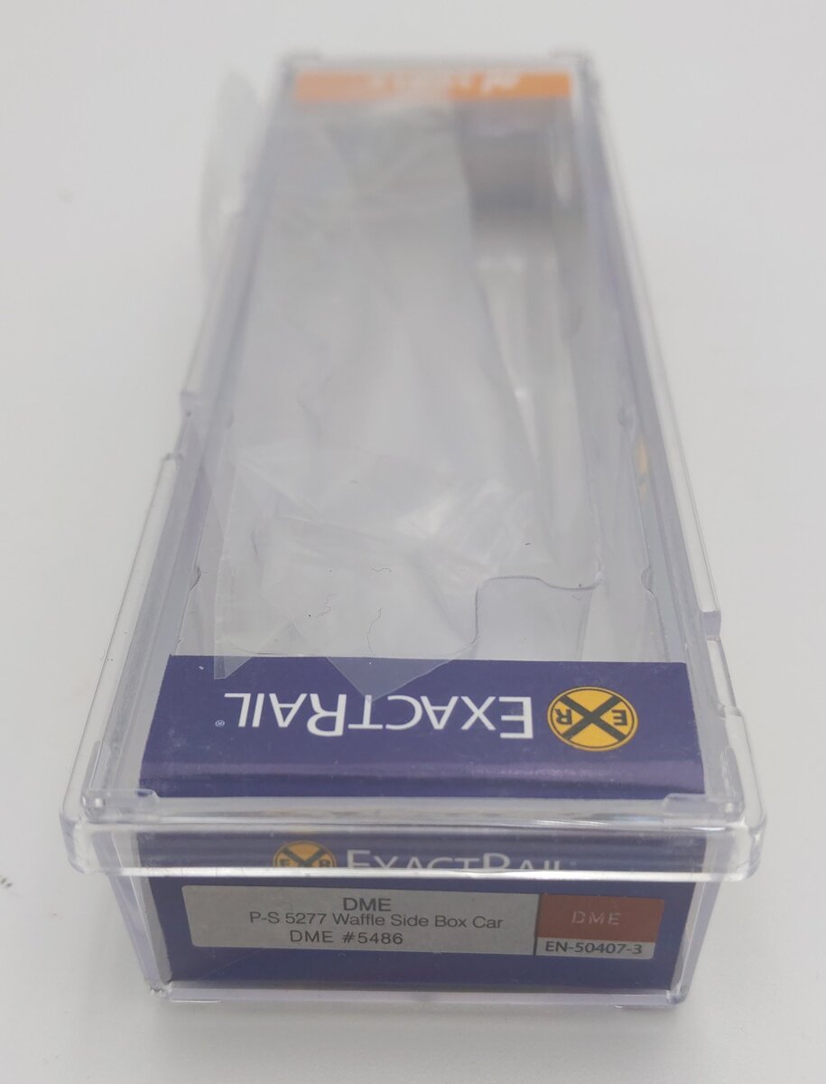 ExactRail 50407-3 N Scale DME Waffle Side Boxcar #5486 LN/Box