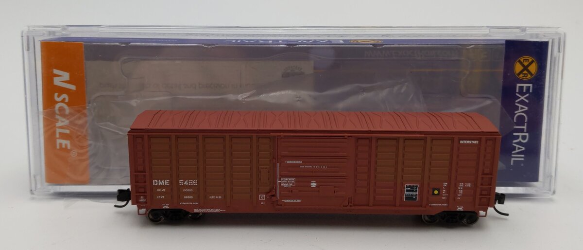 ExactRail 50407-3 N Scale DME Waffle Side Boxcar #5486 LN/Box