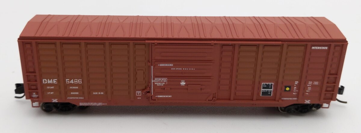 ExactRail 50407-3 N Scale DME Waffle Side Boxcar #5486 LN/Box