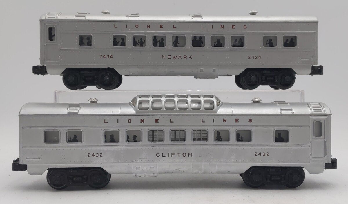 Lionel Vintage O Lionel Lines Passenger Cars: 2432, 2434 [2] EX