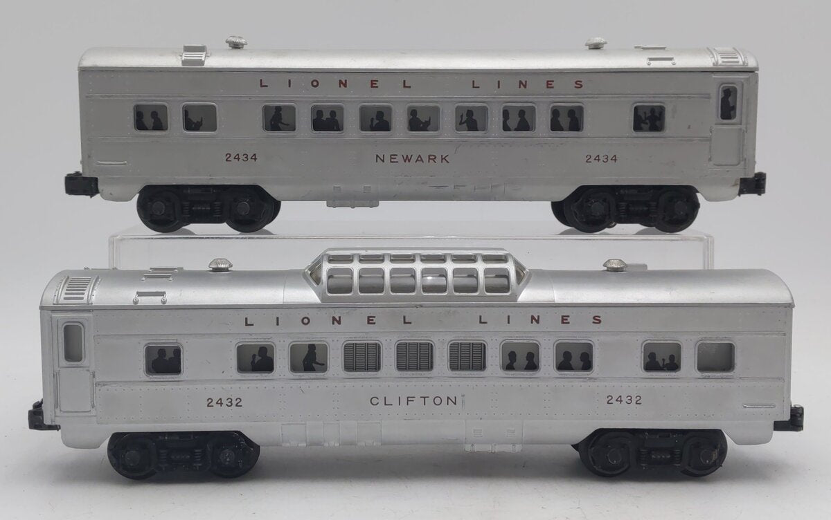 Lionel Vintage O Lionel Lines Passenger Cars: 2432, 2434 [2] EX