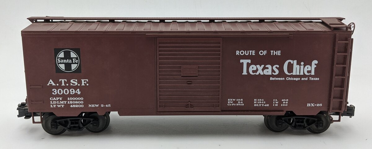 Weaver 30094 O Scale Santa Fe Super Chief Boxcar #30094 VG