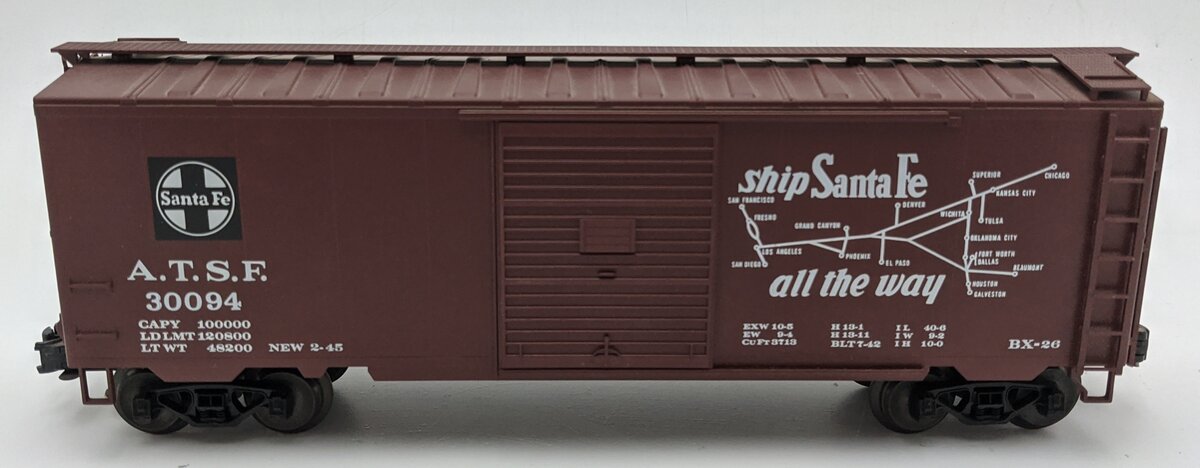 Weaver 30094 O Scale Santa Fe Super Chief Boxcar #30094 VG