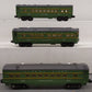 Lionel Vintage O Gauge Lionel Lines Passenger Cars: 2400, 2401, 2402 [3] EX/Box