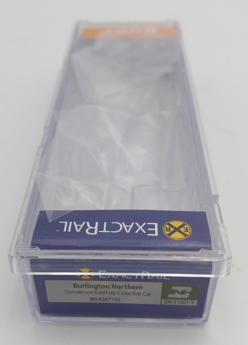 ExactRail 51001-5 N Scale Burlington Northern Hy-Cube Boxcar #287165 LN/Box