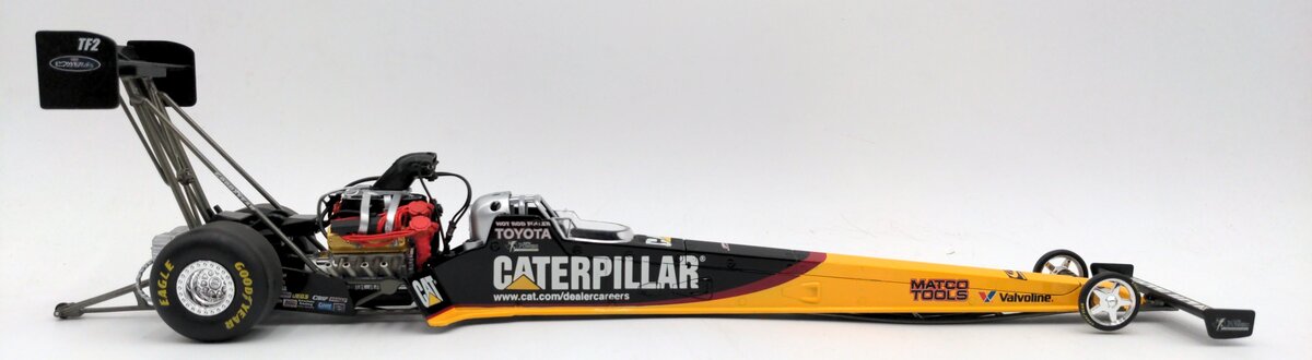 Auto World CP5212 1:24 Scale Diecast Rod Fuller 2008 CAT Top Fuel Dragster NIB