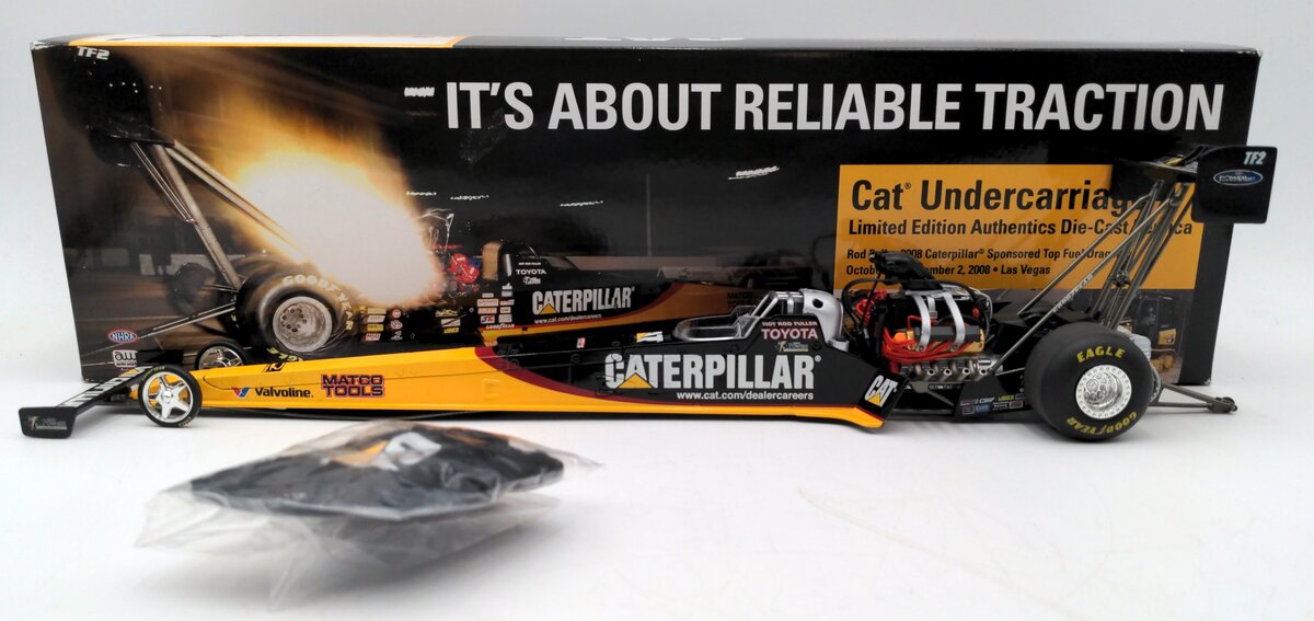 Auto World CP5212 1:24 Scale Diecast Rod Fuller 2008 CAT Top Fuel Dragster NIB