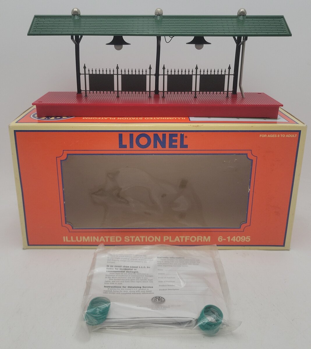 Lionel 6-14095 O Gauge  Illuminated Station Platform EX/Box