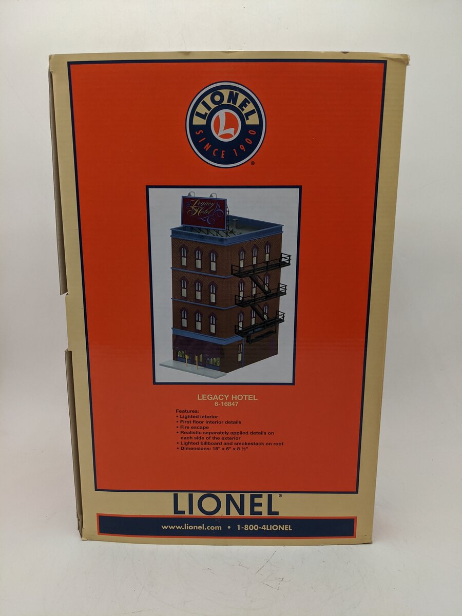 Lionel 6-16847 O Scale Lionelville Hotel EX/Box
