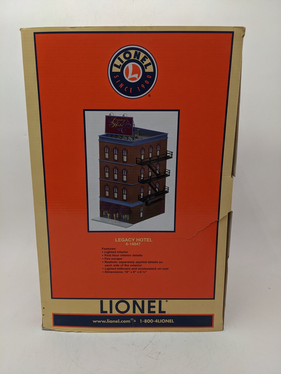 Lionel 6-16847 O Scale Lionelville Hotel EX/Box