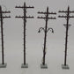 Lionel 6-37939 O Scale 7 1/4" Detailed Telephone Poles (Pack of 6) LN