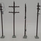 Lionel 6-37939 O Scale 7 1/4" Detailed Telephone Poles (Pack of 6) LN