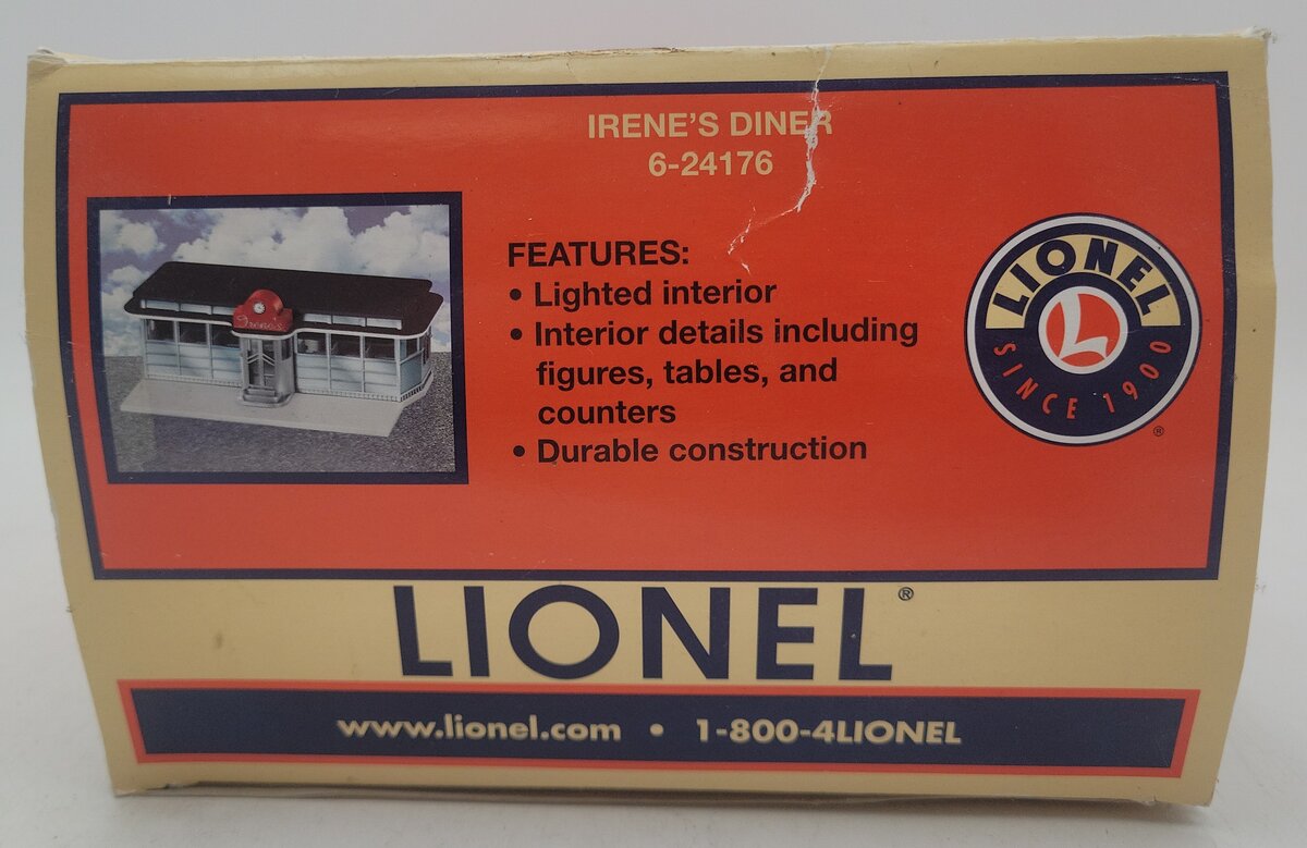 Lionel 6-24176 O Gauge Irene's Diner Illuminated EX/Box