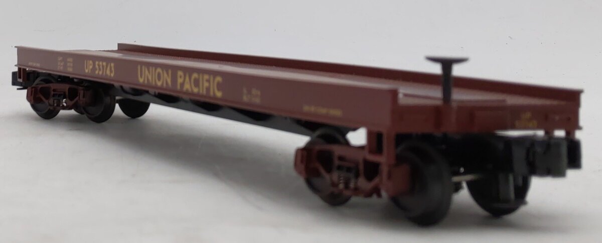 MTH 20-98163 O Gauge Union Pacific Flatcar w/Die-Cast Greyhound Bus #53743 VG/Box