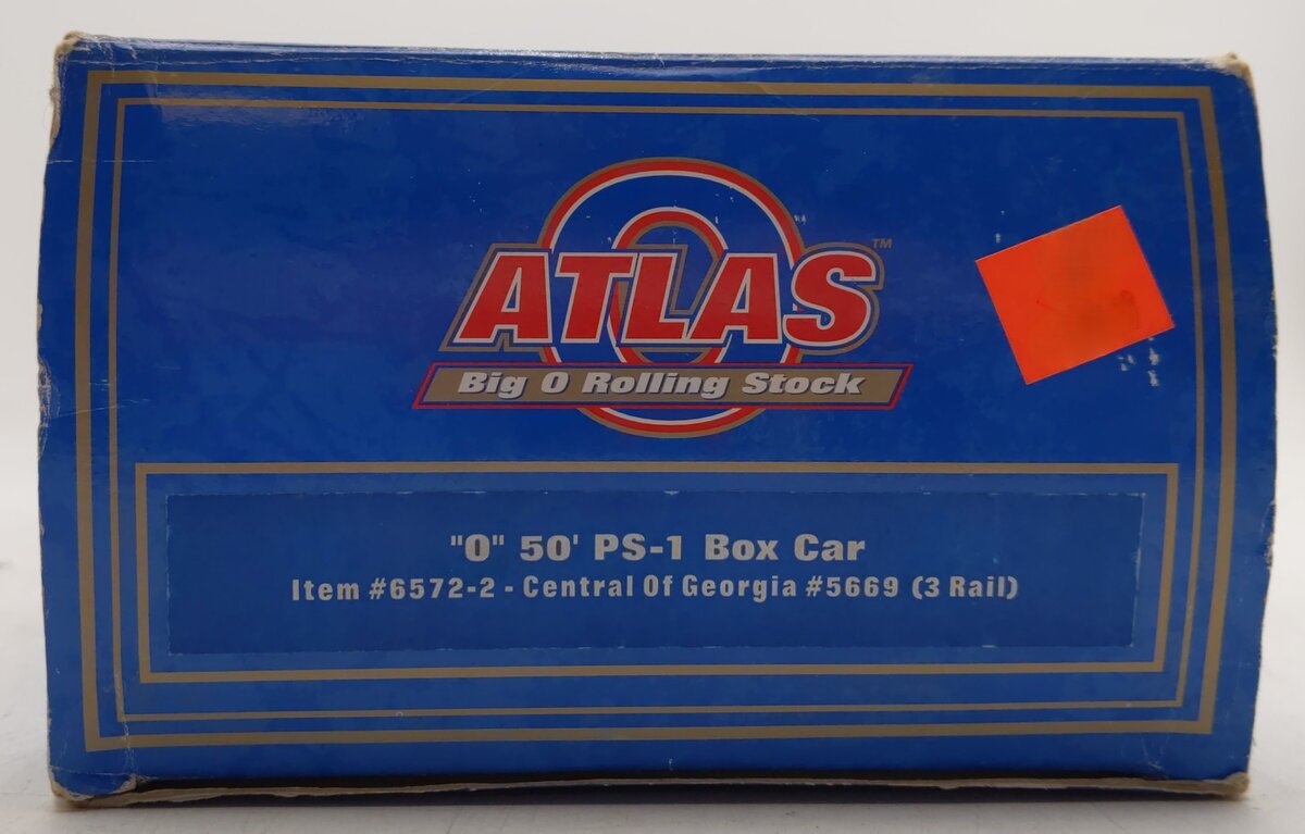 Atlas 6572-2 O Gauge Central of GA 50' PS-1 Boxcar EX/Box
