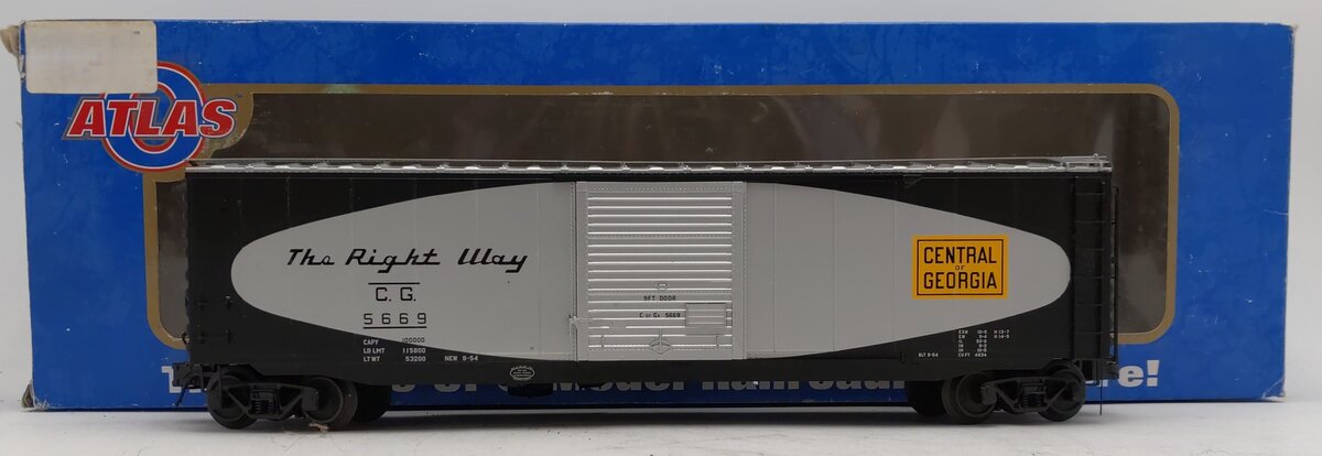 Atlas 6572-2 O Gauge Central of GA 50' PS-1 Boxcar EX/Box