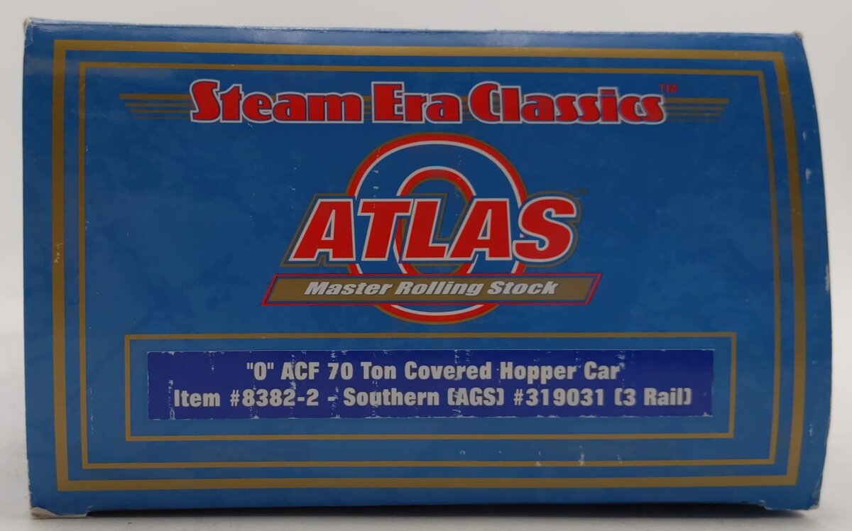 Atlas 8382-2 "O" 3-Rail Southern ACF 70 Ton Covered Hopper #319031 LN/Box