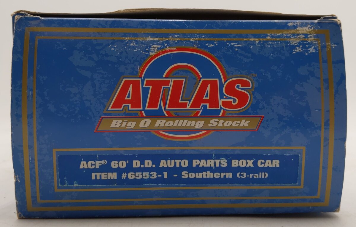 Atlas 6553-1 O Southern ACF 60' Double Door Auto Parts Boxcar #43139 - 3 Rail EX/Box