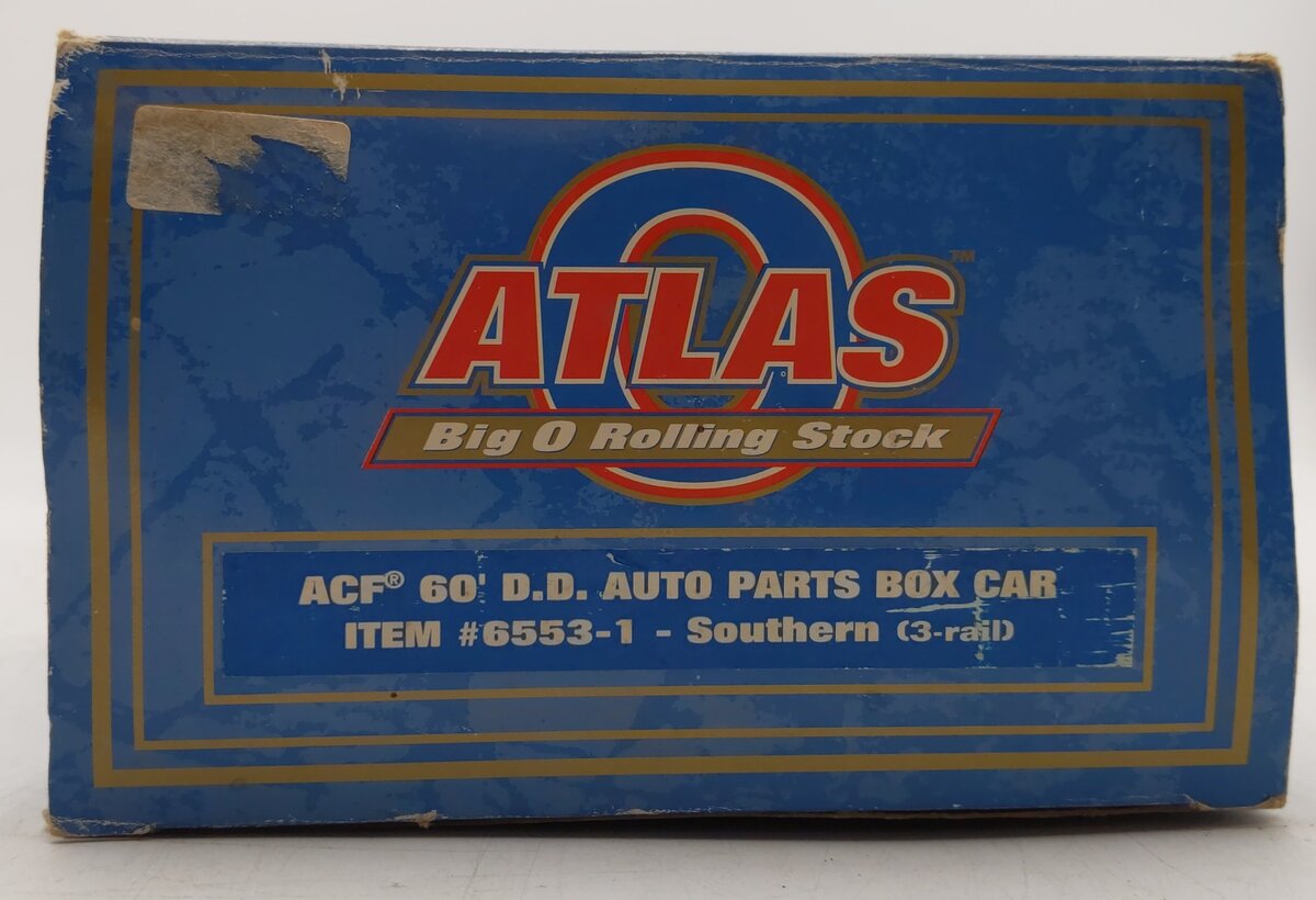 Atlas 6553-1 O Southern ACF 60' Double Door Auto Parts Boxcar #43139 - 3 Rail EX/Box