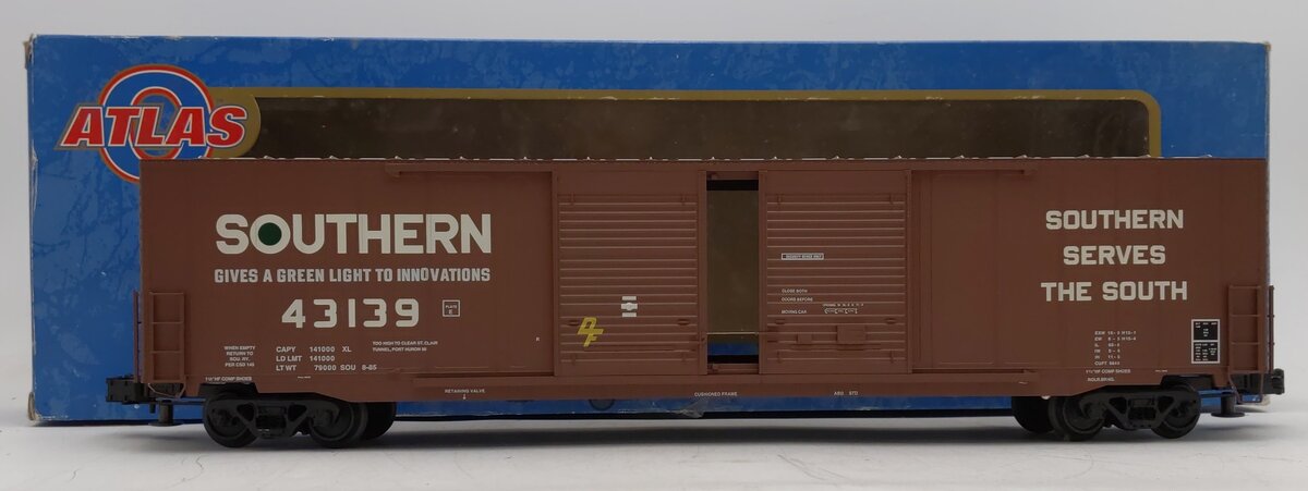 Atlas 6553-1 O Southern ACF 60' Double Door Auto Parts Boxcar #43139 - 3 Rail EX/Box