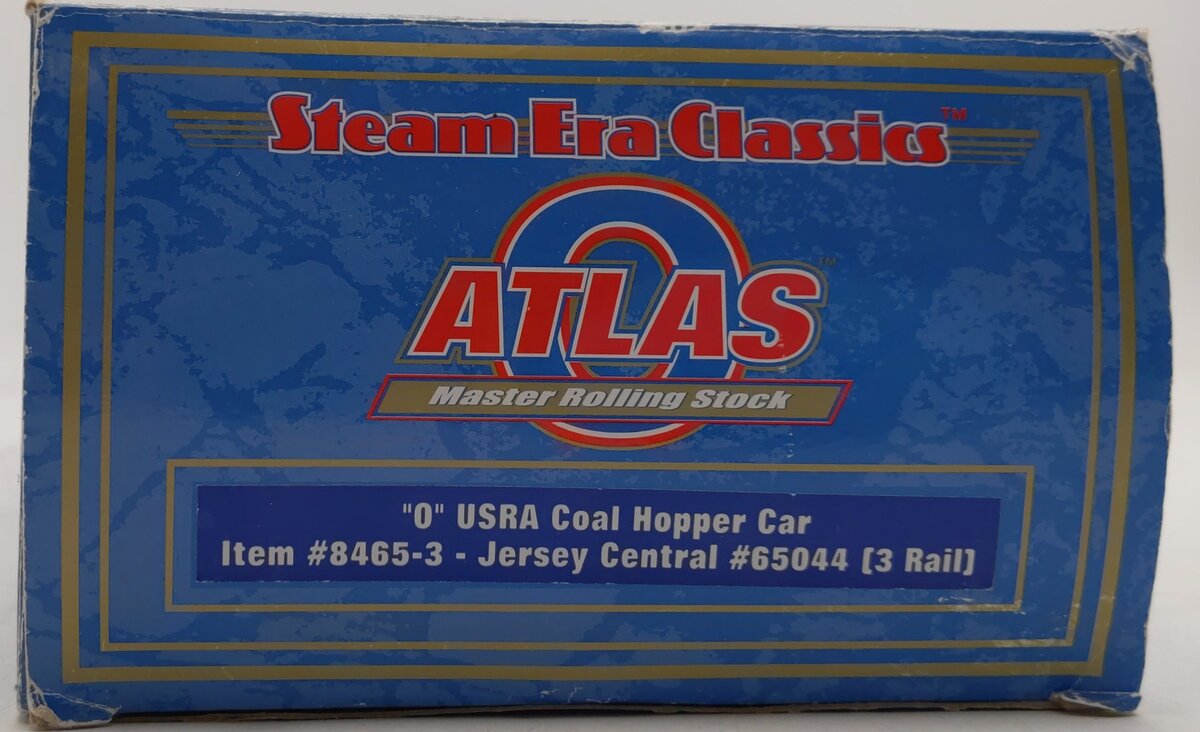 Atlas 8465-3 O Gauge Jersey Central USRA W/ Coal Load Hopper #65044 (3-Rail) LN/Box