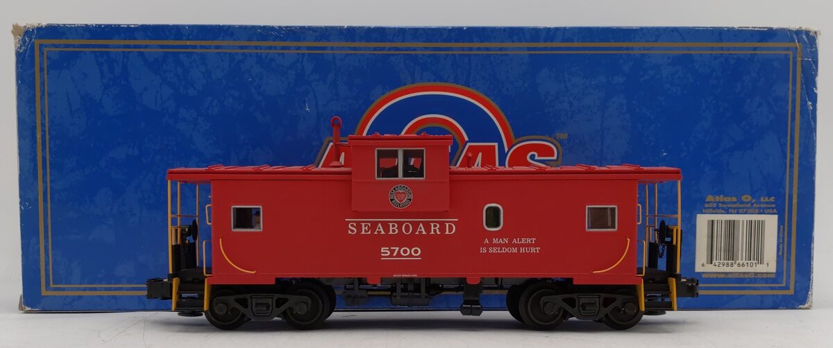 Atlas 6610-1 O Gauge Seaboard Extended Vision Caboose #5700 (3-Rail) LN/Box