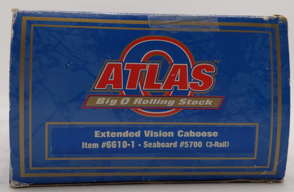 Atlas 6610-1 O Gauge Seaboard Extended Vision Caboose #5700 (3-Rail) LN/Box