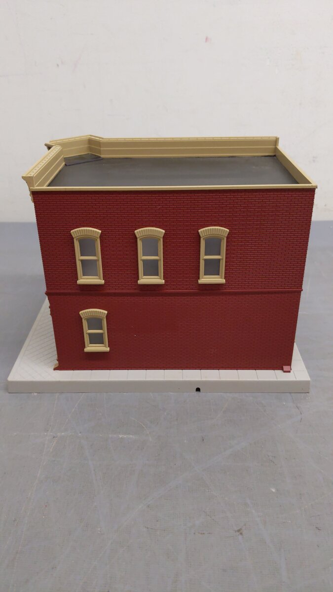 MTH 30-90341 O Scale Metzger Butcher Shop Corner Building w/ Blinking Sign VG/Box