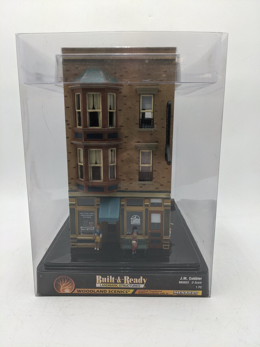 Woodland Scenics BR5823 O Scale Built-&-Ready J.M Cobbler Building EX/Box