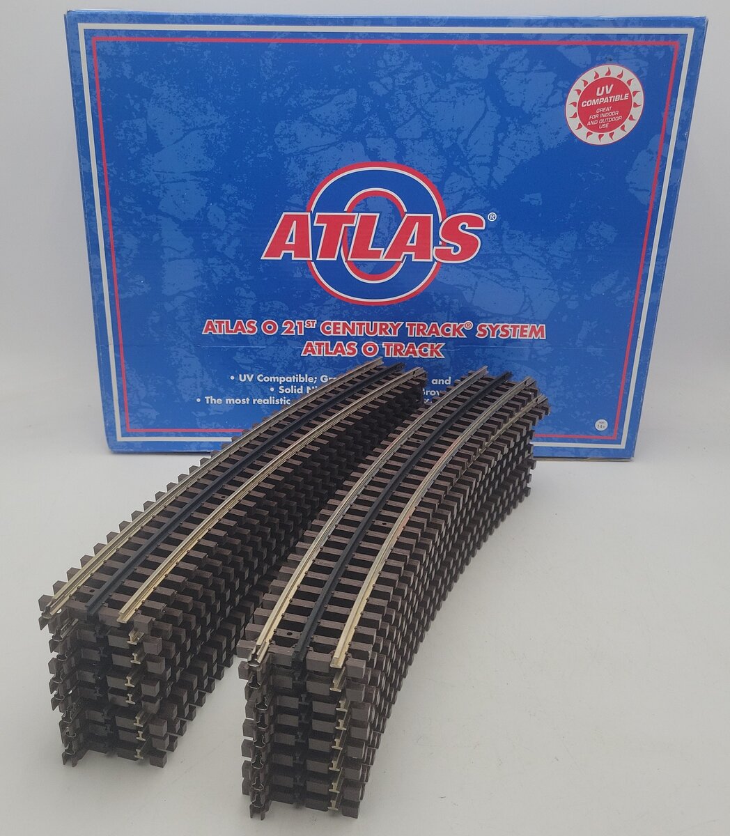 Atlas 6062 O72 Full Curve Track Sections (16) EX/Box