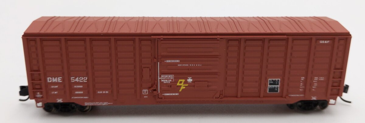ExactRail 50406-2 N Scale DME Waffle Side Boxcar #5422 EX/Box