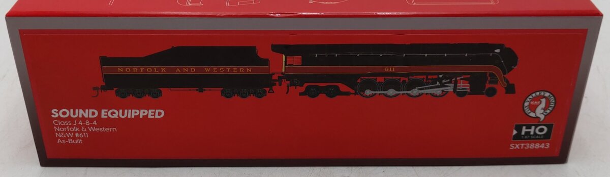 Fox Valley Models SXT38843 HO Scale Norfolk & Western Steam Locomotive #611 EX/Box