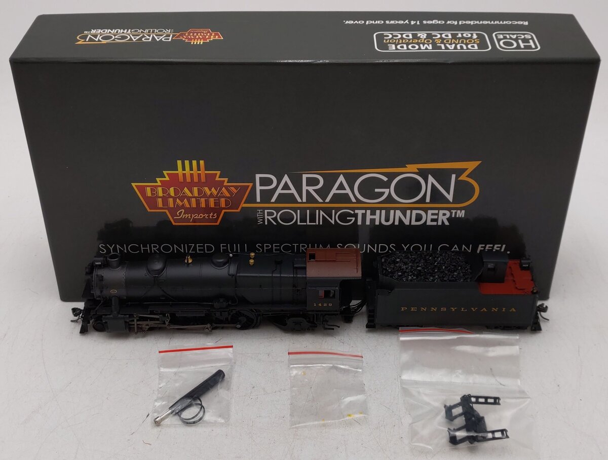 Broadway Limited 4044 HO Pennsylvania Railroad Class L1s 2-8-2 Postwar #1429 EX/Box