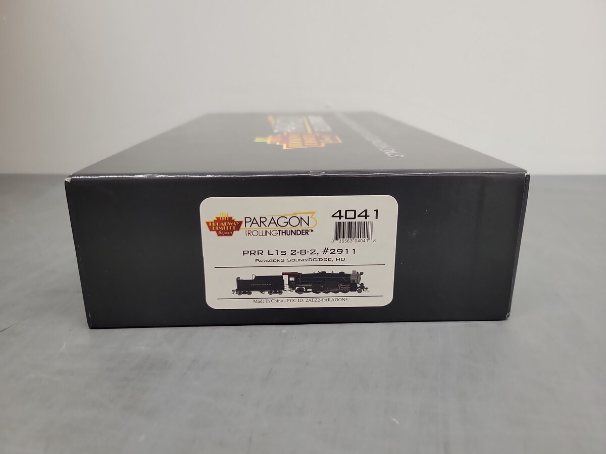 Broadway Limited 4041 HO PRR Class L1s 2-8-2 Pre-1946 #2911 w/Paragon 3 Sound LN/Box